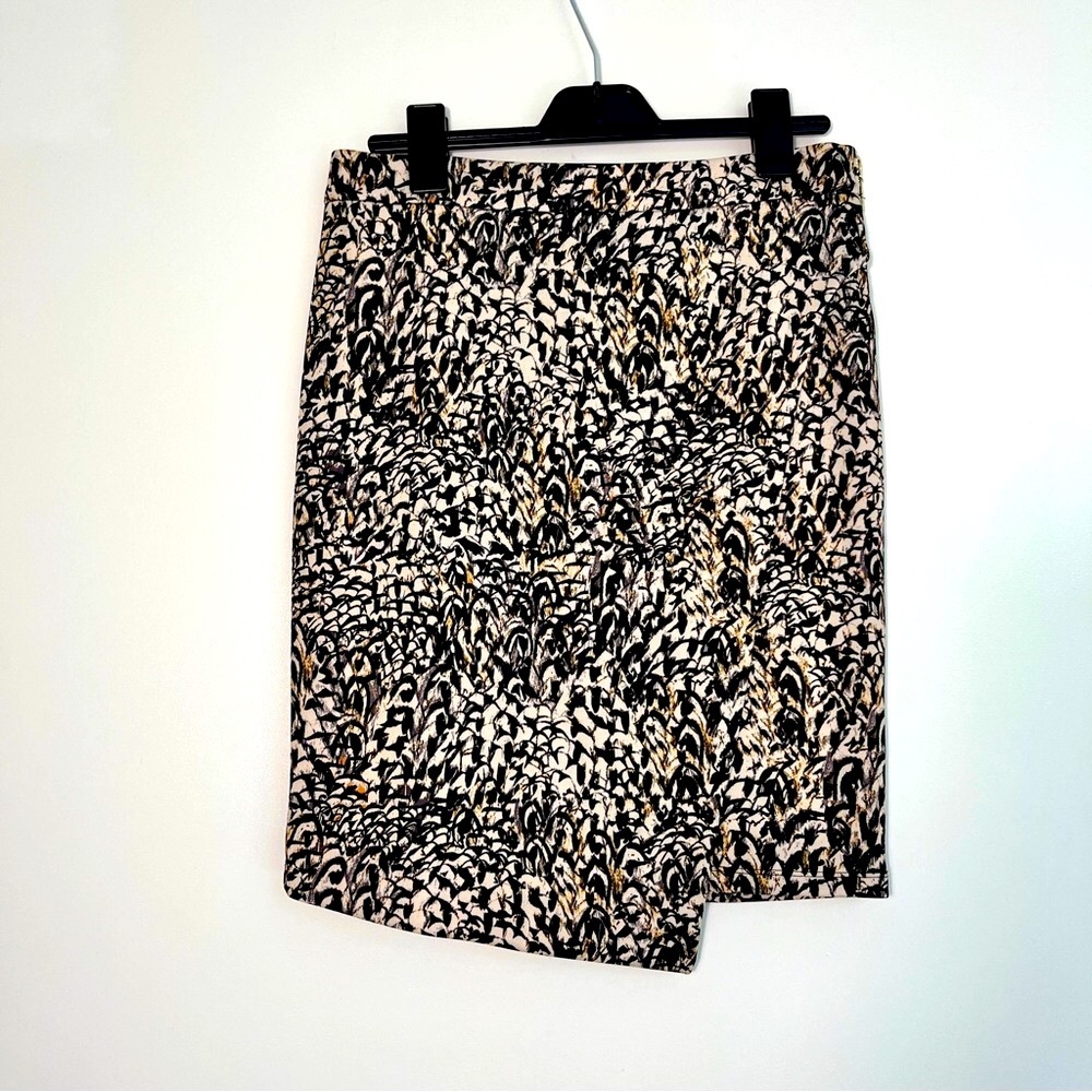Bar III Print Skirt Large